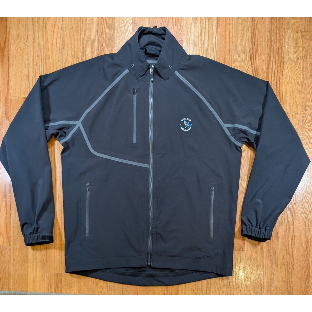 FootJoy HydroTour Jacket Mens L Waterproof Golf Windbreaker Chicago Highlands